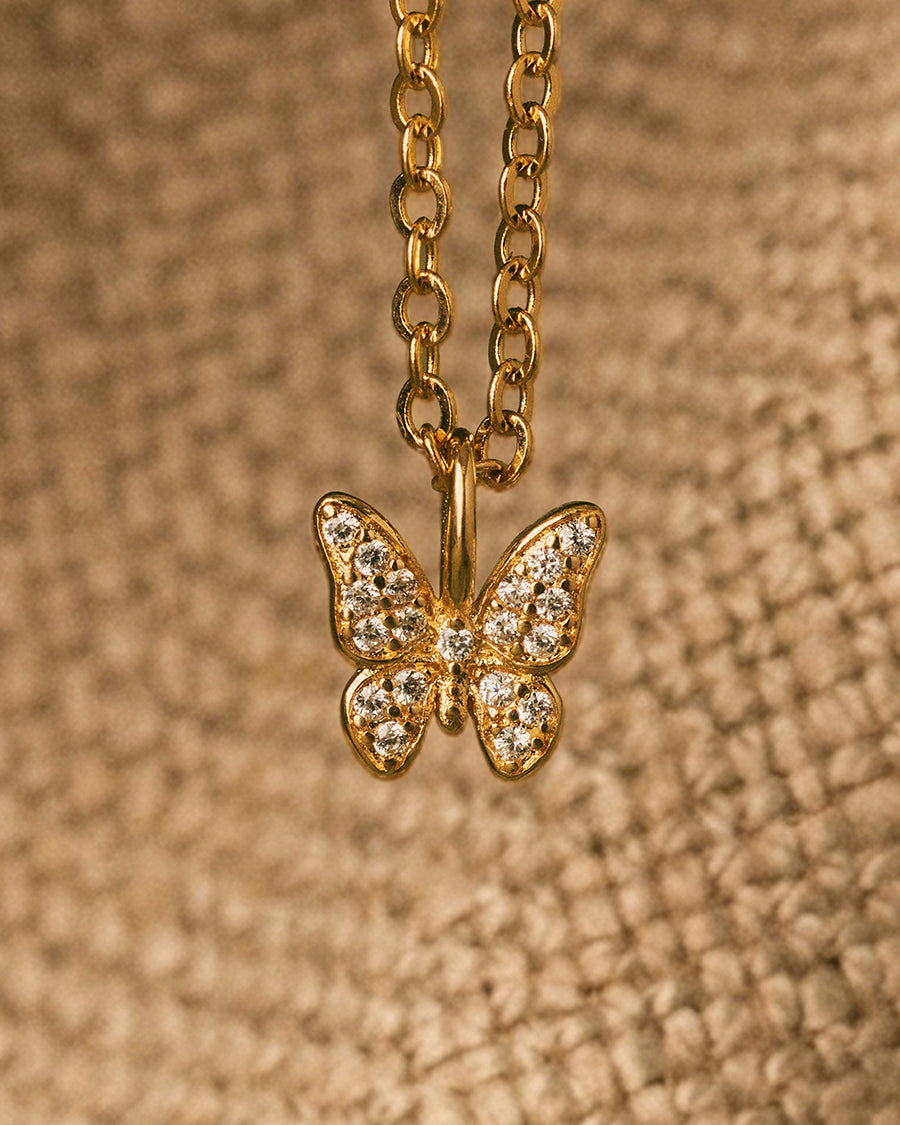 Mini Pave Papilio Necklace