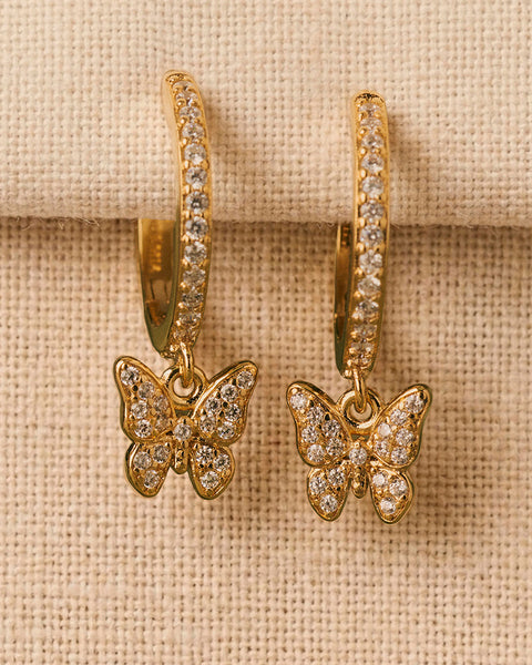 Boucles d'oreilles anneau Papilio