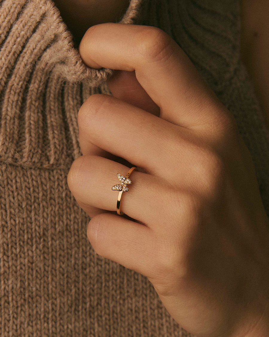Anillo 3 en 1 Pave Papilio