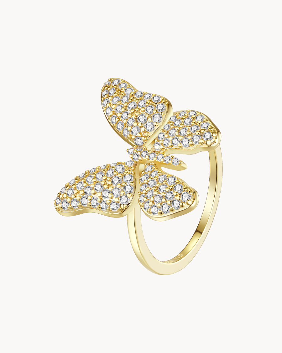 Bulky Pave Papilio Ring