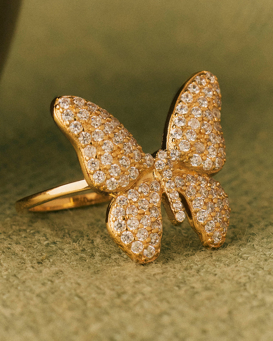 Bulky Pave Papilio Ring