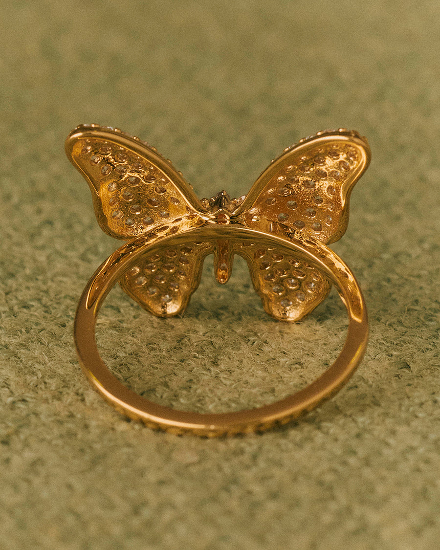 Bulky Pave Papilio Ring