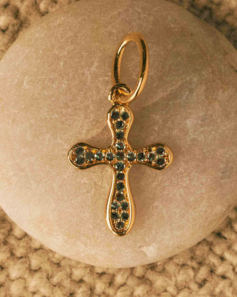 Charm Cruz Sparkle Verde