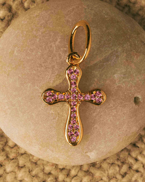 Charm Cruz Sparkle Rosa