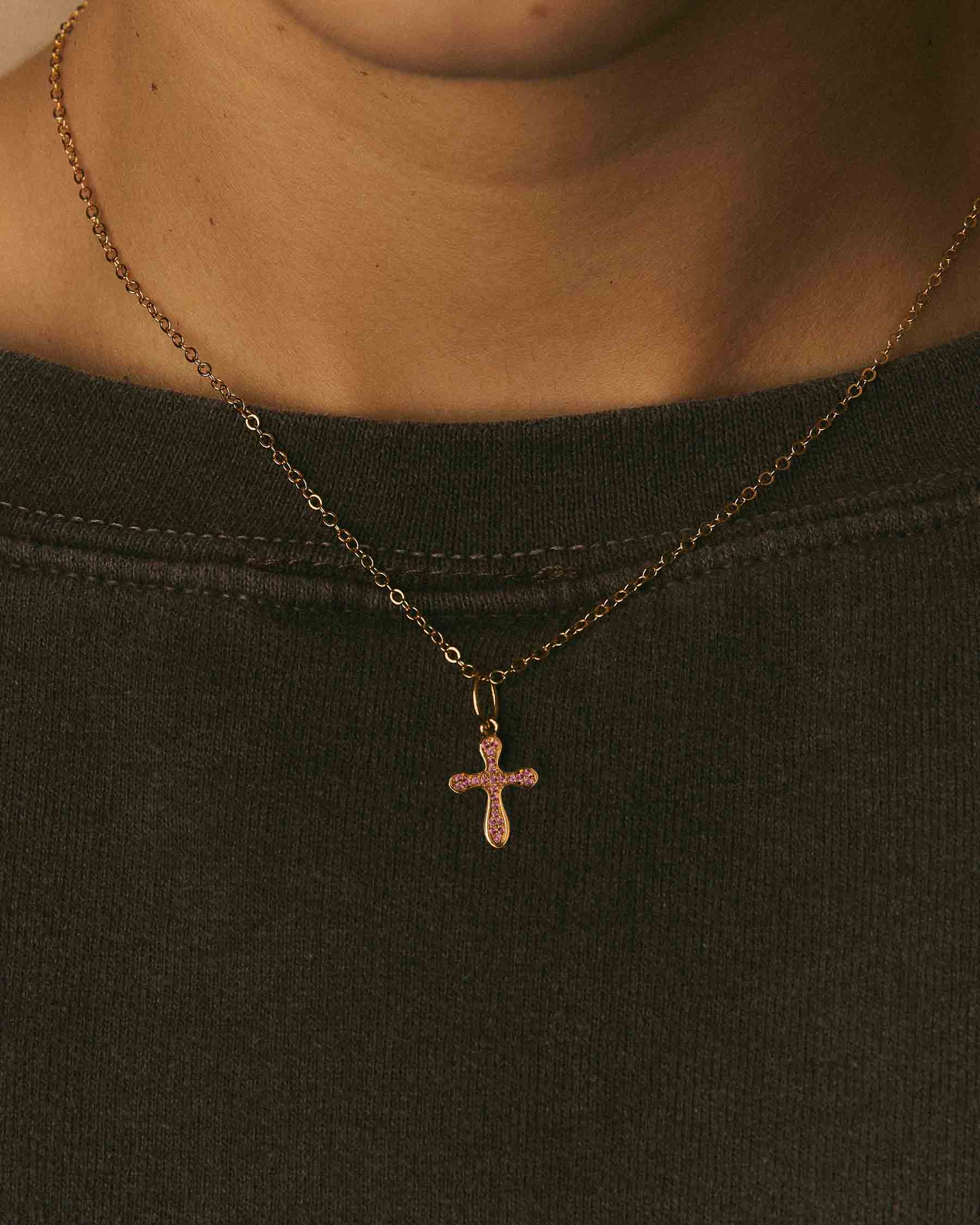 Charm Cruz Sparkle Rosa