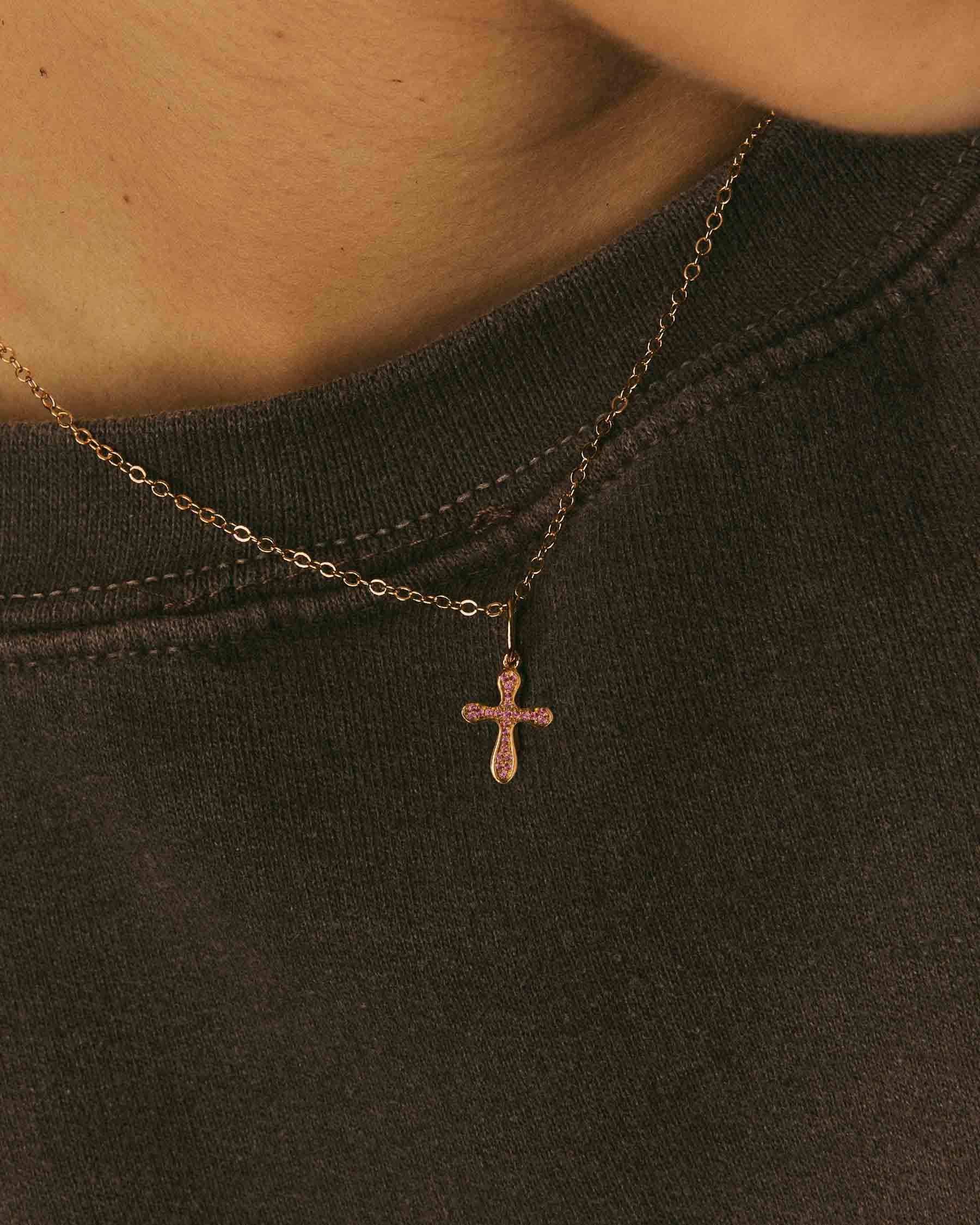Charm Cruz Sparkle Rosa