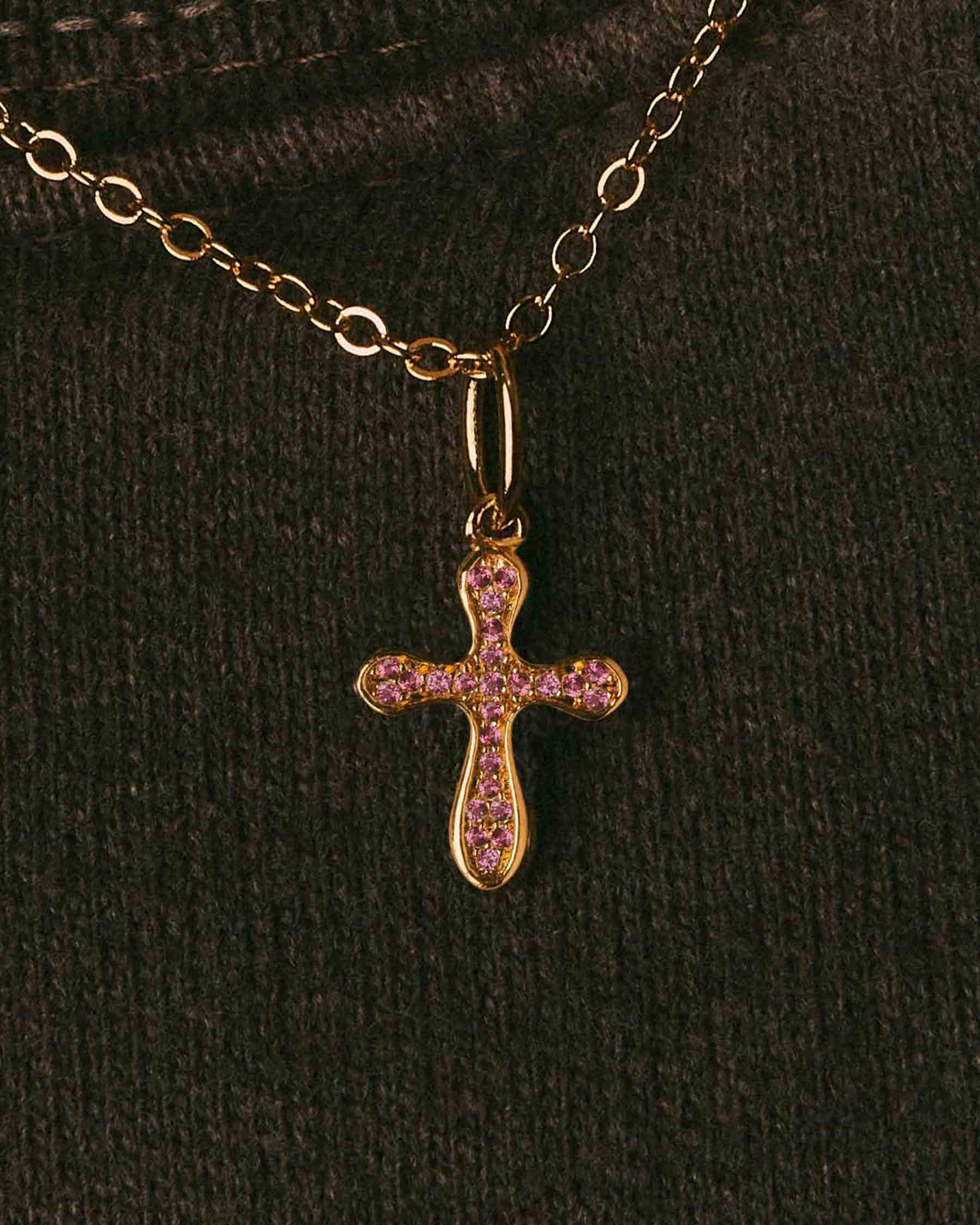Charm Cruz Sparkle Rosa