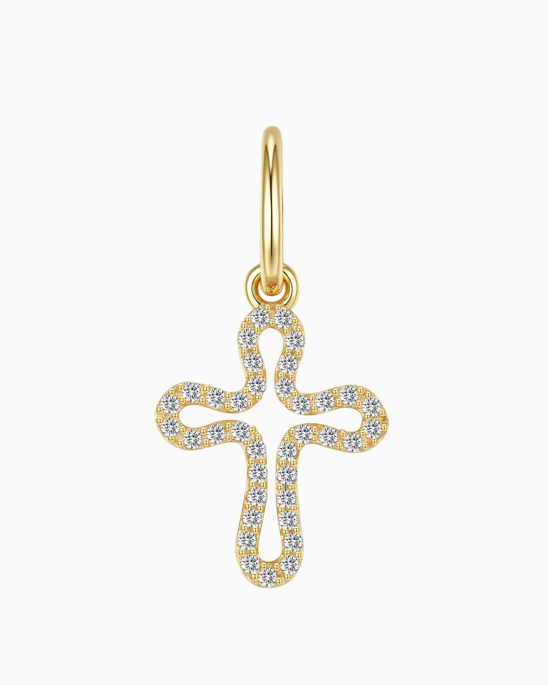Charm croix ajourée
