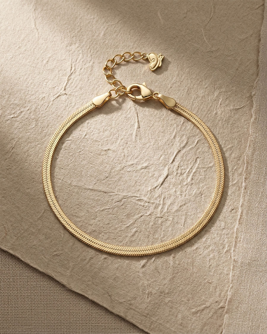 Pulsera plana fina