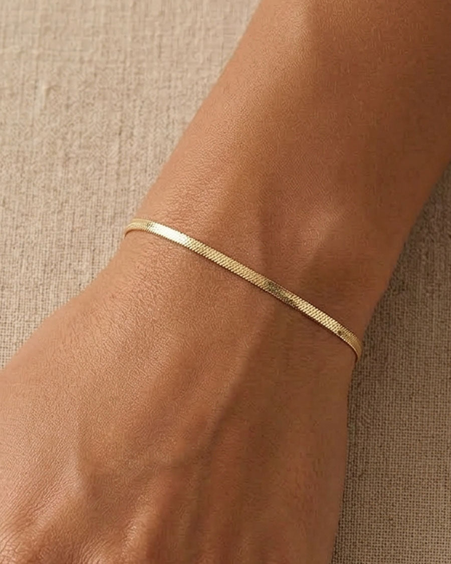 Pulsera plana fina