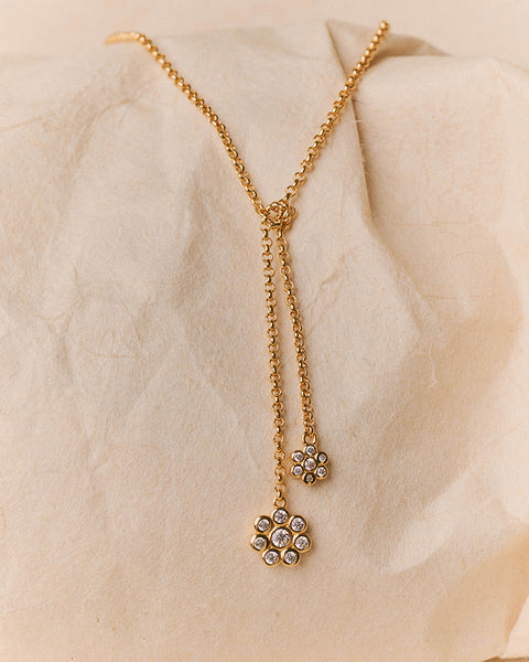 Collar Drop Doble Petalo