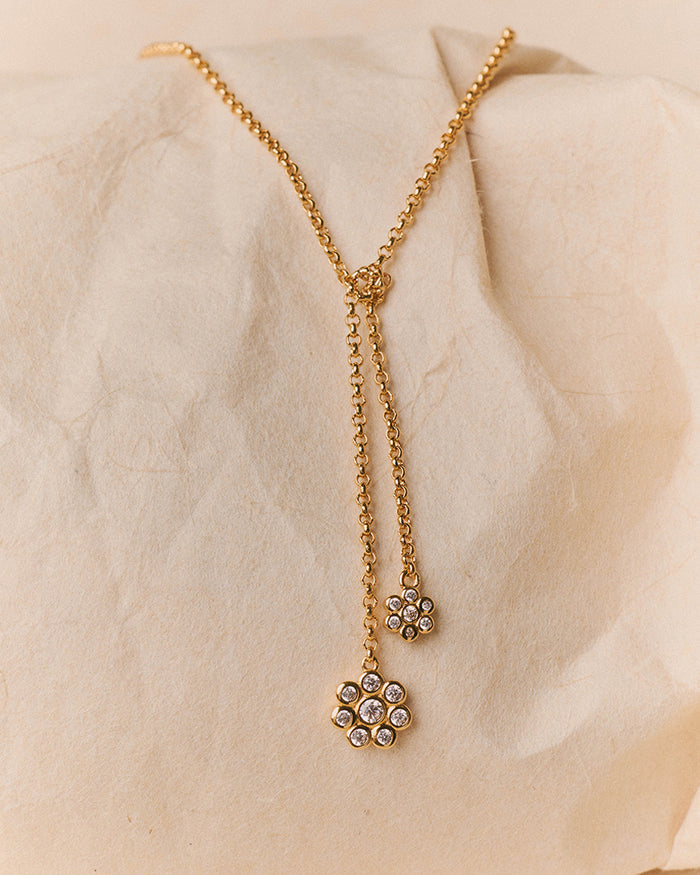Collar Drop Doble Petalo