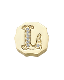 Charm Clip Bubble Vintage Letra L