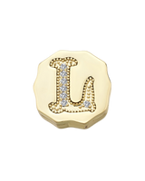 Charm Clip Bubble Vintage Buchstabe L
