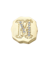 Charm Clip Bubble Vintage Buchstabe M