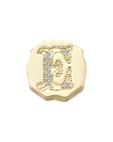 Charm Clip Bubble Vintage Letra E