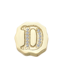 Charm Clip Bubble Vintage Letra D