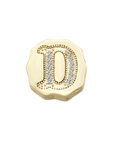 Charm Clip Bubble Vintage Buchstabe D