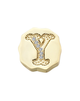 Charm Clip Bubble Vintage Buchstabe Y