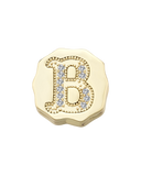 Charm Clip Bubble Vintage Letra B