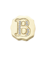 Charm Clip Bubble Vintage Buchstabe B