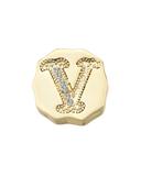 Charm Clip Bubble Vintage Letra V