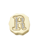Charm Clip Bubble Vintage Letra R