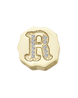 Charm Clip Bubble Vintage Buchstabe R