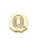 Charm Clip Bubble Vintage Letra Q