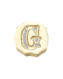 Charm Clip Bubble Vintage Letra G