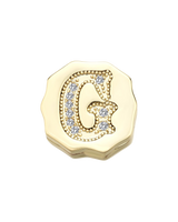 Charm Clip Bubble Vintage Buchstabe G