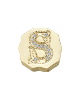 Charm Clip Bubble Vintage Buchstabe S