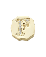 Charm Clip Bubble Vintage Buchstabe F