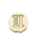 Charm Clip Bubble Vintage Letra U
