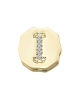 Charm Clip Bubble Vintage Buchstabe I