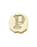 Charm Clip Bubble Vintage Letra P