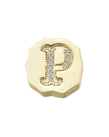 Charm Clip Bubble Vintage Buchstabe P