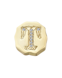 Charm Clip Bubble Vintage Letra T