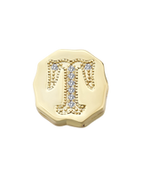Charm Clip Bubble Vintage Buchstabe T