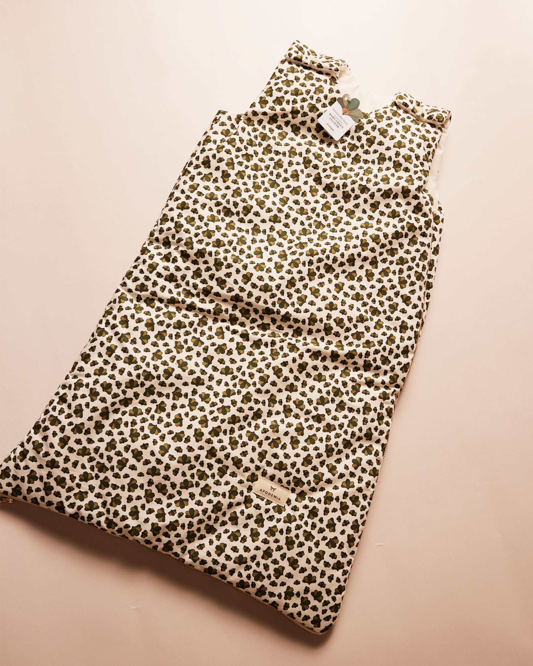 Green Flower Sleeping Bag