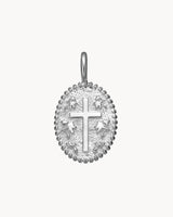 Oval Cross Charm | The Gray Box