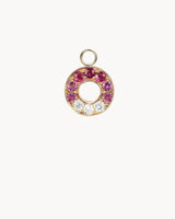 Charm Circle Solid Gold 18K Forever : Diamonds : Sapphire : Ruby