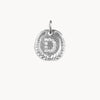 Silver Medallion Letter D