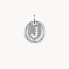 Silver Medallion Letter J