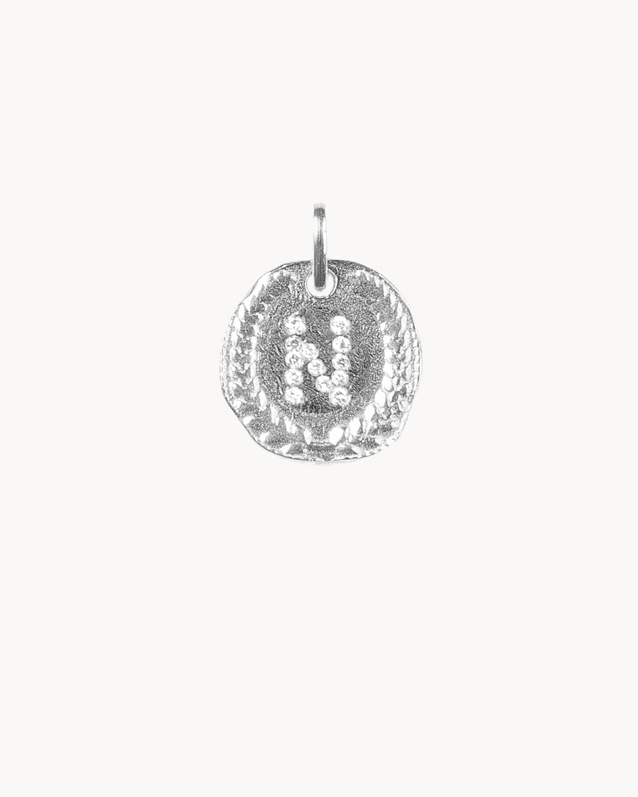 Médaillon argent Lettre N