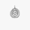 Silver Medallion Letter S