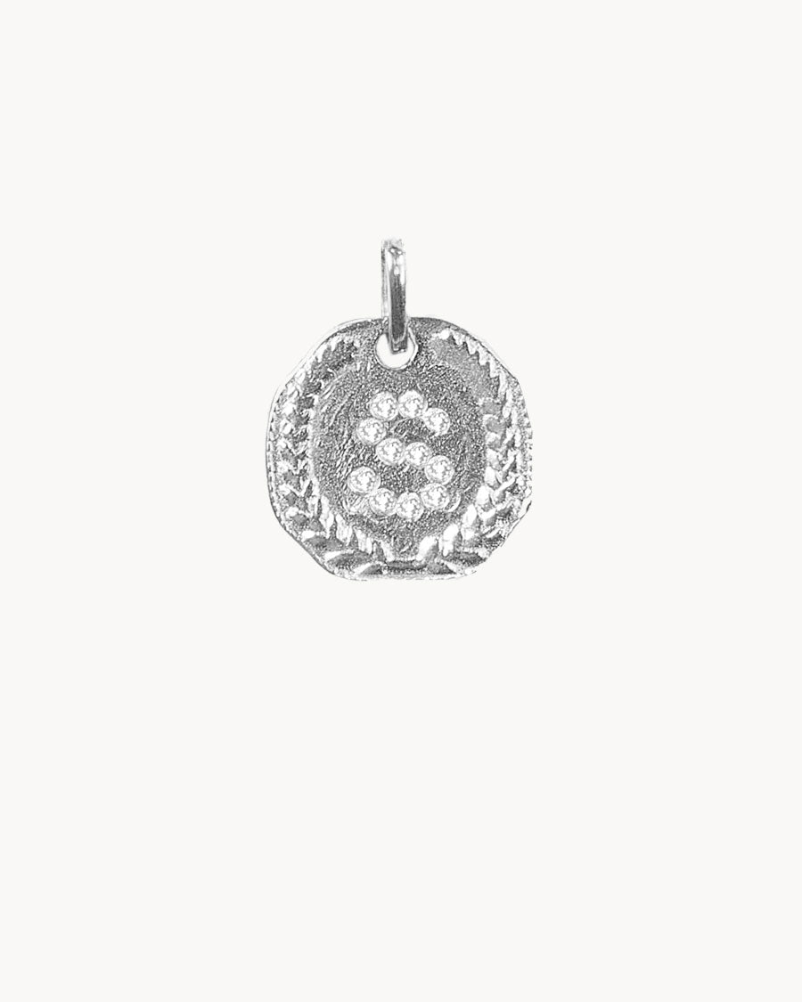 Médaillon Argent Lettre S