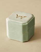 Velvet Light Green Jewelry Box | The Gray Box