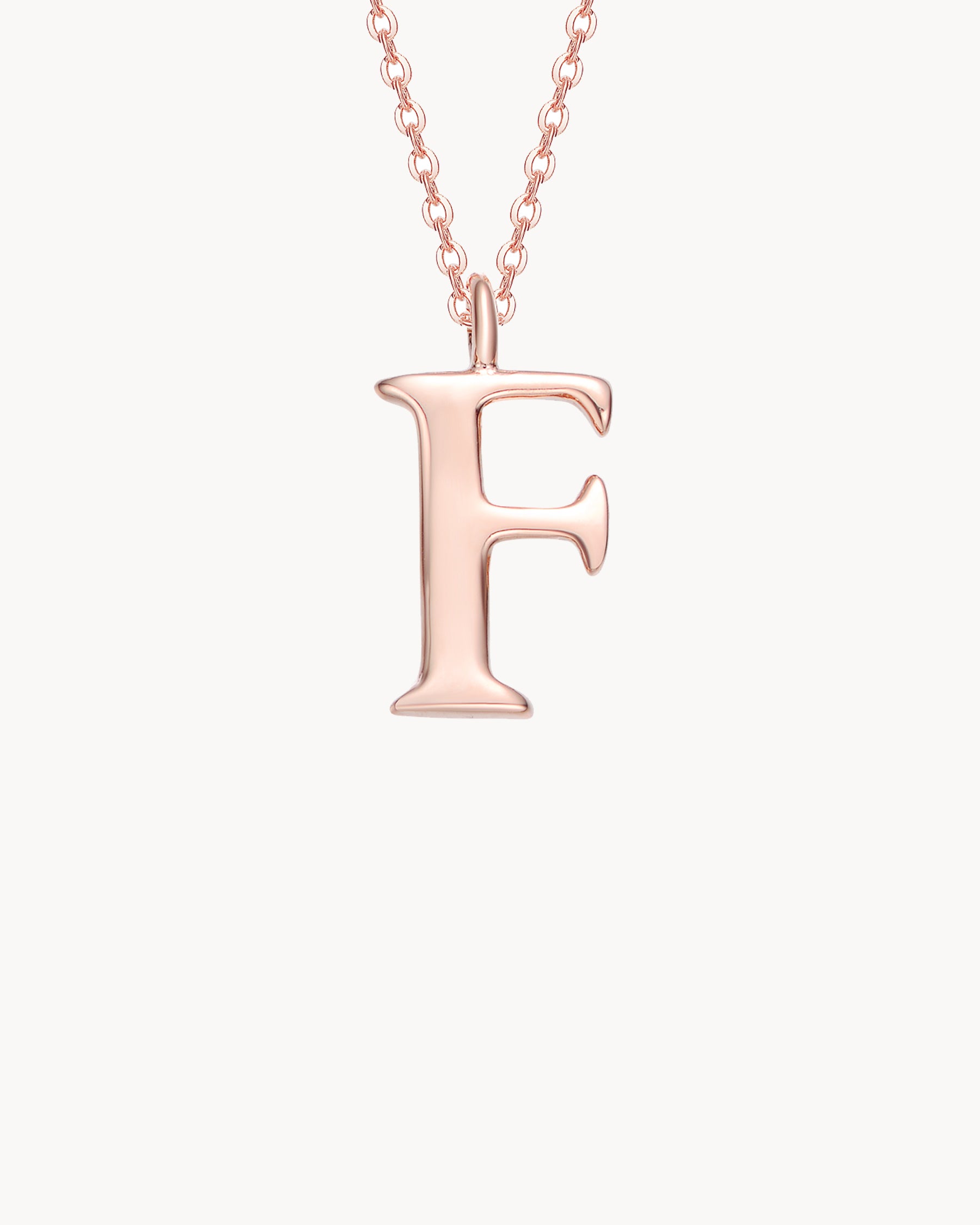Necklace Letter F | The Gray Box