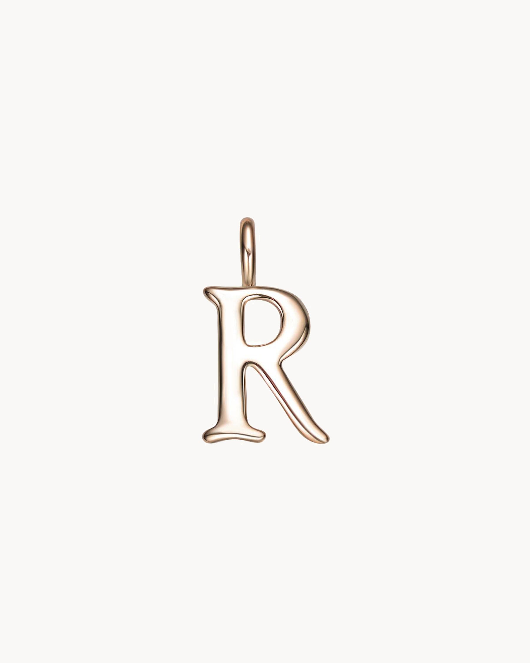 Charm Letter R | The Gray Box